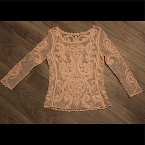 EXPRESS SHEER LACE TOP